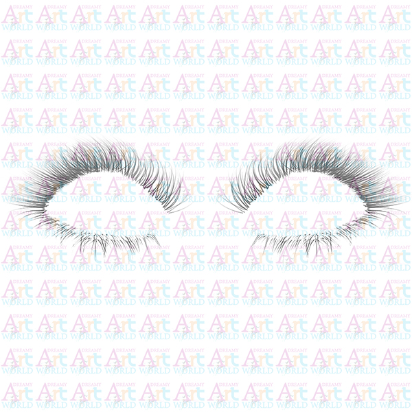 Human Eyelashes Alpha Map