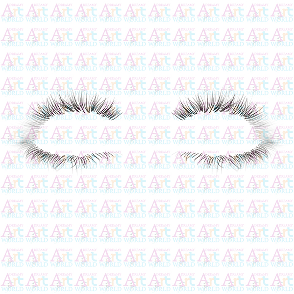 Human Eyelashes Alpha Map